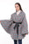 Unlined Cape Poncho with Belt Detail