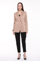 Lined Double Breasted Collar Jacket