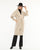 Midi Length Coat with Belt Tie Detail