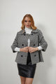 HOSSEL PATTERNED SHORT COAT