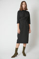 Midi Dress with Front Knot Detail